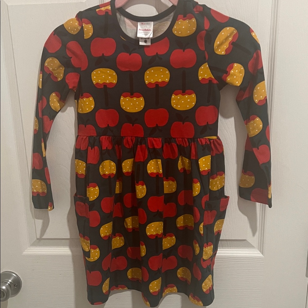 Hanna Andersson Red and Green Dress